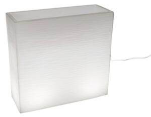 Vaso Luminoso da Esterno 79x74,7x29,1 cm In Polietilene Elegnace Led Bianco Neutro