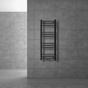 LuxeBath radiatore bagno Sahara, 300x800 mm, antracite, diritto con attacco centrale, senza elemento riscaldante