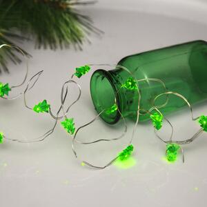 Best Season Catena luminosa a filo LED "String" 12 pezzi alberi verdi, LED verde, 0,6 m, batteria, 726-38