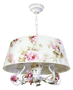 BRILAGI - Lampadario a catena FLORENCE 5xE14/40W/230V bianco/rosa