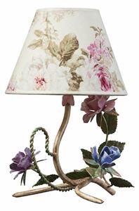 BRILAGI - Lampada da tavolo ROMANCE 1xE14/40W/230V multicolore/beige/patina