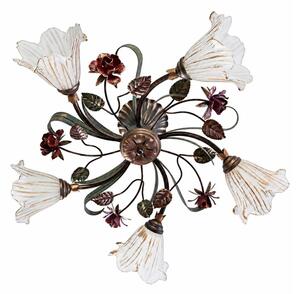 BRILAGI - Lampadario a plafone ROSE FLOWER 5xE14/40W/230V bronzo/patina