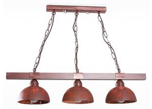 BRILAGI - Lampadario a catena VIRIONI 3xE27/60W/230V rame/patina
