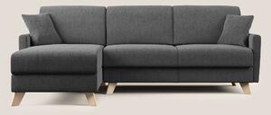 Edgar divano letto angolare in tessuto felis impermeabile T03 grigio