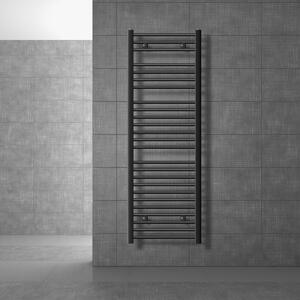 LuxeBath radiatore bagno Sahara - 500 x 1500 mm - antracite - diritto con attacco laterale - radiatore scaldasalviette asciugacapelli, senza elemento riscaldante