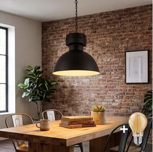Lampadario LED a catena BJORN 1xE27/60W/230V nero