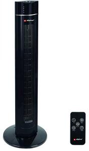 Ventilatore Torre Colonna Oscillante 60W 107cm 3 Velocita Timer Telecomando Nero Alpina