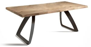 Tavolo Fisso 160x90x76 cm in Rovere Impiallacciato Bridge Naturale