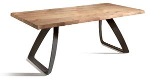 Tavolo Fisso 200x100x76 cm In Rovere Bridge Naturale