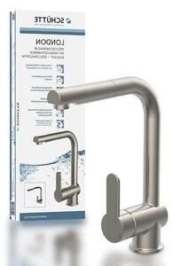 Rubinetto da cucina con doccetta estraibile - Rubinetto girevole a 360 gradi - Acciaio inossidabile - Rubinetto da 298 cm