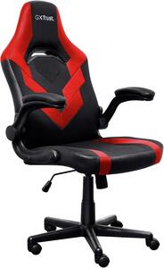 Sedia da gaming con braccioli, altezza regolabile e funzione di inclinazione, colore rosso