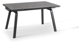 Tavolo Allungabile 140/200x80x76 cm in Ceramica Dylan Nero Opaco