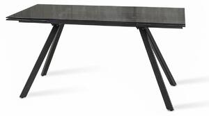 Tavolo Allungabile 160/240x90x76 cm in Vetro Smokey Nero