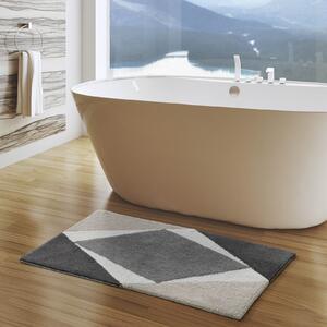 Tappeto D'arredo In Cotone Calgary 50x80 Carrara Moderno Grigio Caleffi