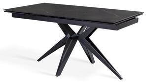 Tavolo Allungabile 160/240x90x76 cm in Ceramica Match 2 Nero Opaco