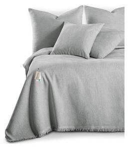 Copriletto grigio chiaro in ciniglia 220x240 cm Talo – Filumi