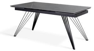 Tavolo Allungabile 160/240x90x76 cm in Ceramica Match 1 Grigio Opaco