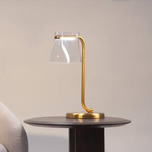 Maytoni Lampada da tavolo a LED Cabaret, Ottone / Oro, Soggiorno / Sala da pranzo, Metallo, Lampada da tavolo LED