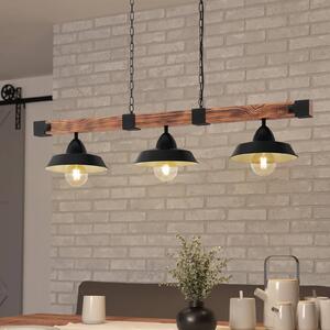 EGLO Lampada a sospensione Oldbury, dimmerabile, Nero, Soggiorno / Sala da pranzo, Metallo, Campagna / Rustiche, Lampada a sospensione