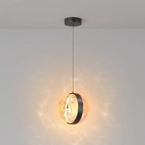 Maytoni Lampada a sospensione in vetro Misterio, dimmerabile, Nero, Soggiorno / Sala da pranzo, Metallo, Lampada a sospensione