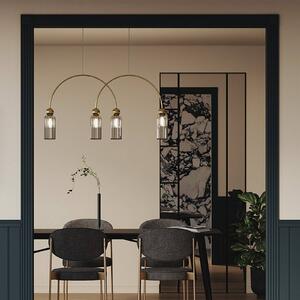 Maytoni Lampada a sospensione in vetro Antic, dimmerabile, Ottone / Oro, Soggiorno / Sala da pranzo, Metallo, Lampada a sospensione