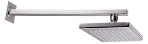 Soffione Doccia Quadrato da Parete in Ottone Linear Cromato