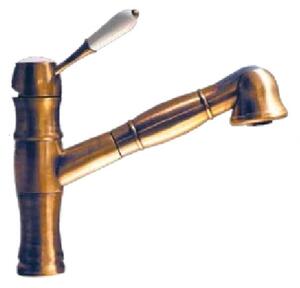 Rubinetto Cucina Miscelatore Monocomando Lavello in Ottone Cordoba Antico