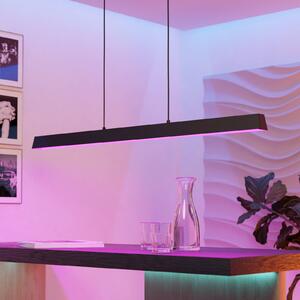 EGLO connect Simolaris-Z LED a sospensione, 122cm Connect Simolaris-z, dimmerabile, Nero, Soggiorno / Sala da pranzo, Metallo, Moderno