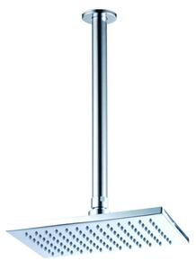 Soffione Doccia Rettangolare da Soffitto in Ottone Linear Cromato