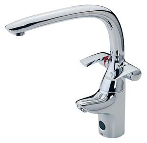 Rubinetto Cucina Miscelatore Doppio Comando Touchless in Ottone Oras Ventura Cromato