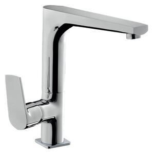 Rubinetto Cucina Miscelatore Monocomando Lavello Girevole Canna Dritta in Ottone Azur Cromato