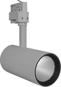 LEDVANCE Faretto a binario LED | Apparecchio per applicazioni interne | Bianco caldo | 85,0 mm x 267,0 mm | TRACKLIGHT SPOT D85 35W Grigio