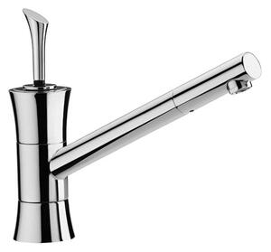 Rubinetto Cucina Miscelatore Monocomando Lavello Girevole in Ottone Regina Cromato