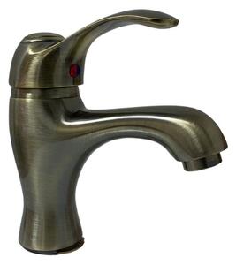 Rubinetto Miscelatore Monocomando Lavabo in Ottone Bologna Antico