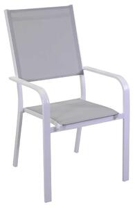 Sedia da Giardino 55x54xh98 cm in Alluminio Kelso Bianco