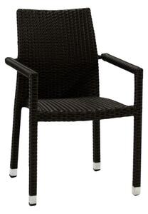 Sedia da Giardino 60x61xh88 cm in Polyrattan Adila Noce