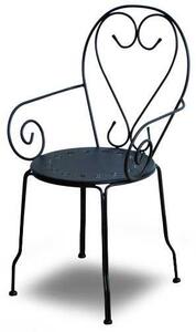 Sedia da Giardino 49x48xh90 cm in Metallo New Old Antracite