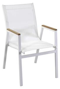 Sedia da Giardino 53x65xh87 cm in Alluminio Idaho Plus Bianco