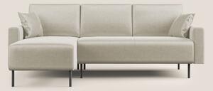 Arthur divano moderno angolare in velluto morbido impermeabile T01 pan