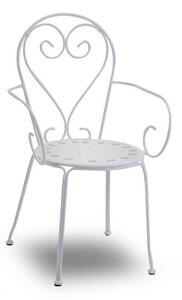 Sedia da Giardino 49x48xh90 cm in Metallo New Old Bianco