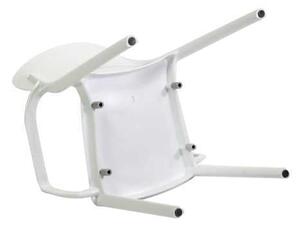 Sedia da Giardino 54,5x53xh84 cm in Polipropilene Alezio Bianco