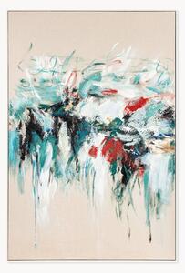 Quadro dipinto a mano con cornice in legno Hurricane
