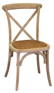 Sedia Impilabile 51x55xh89 cm in Legno Cross Naturale