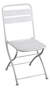 Sedia Pieghevole 44x53xh86 cm in Metallo Rovigo Bianco
