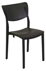 Sedia 44x53xh84 cm in Polipropilene Alezio Antracite