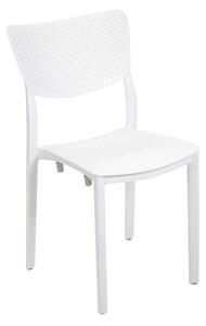 Sedia 44x53xh84 cm in Polipropilene Alezio Bianco