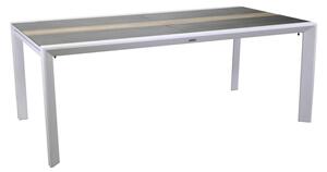 Tavolo Allungabile da Giardino 200/300,5x104xh76 cm in Alluminio Riverside Bianco