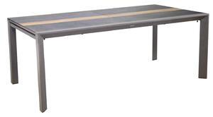 Tavolo Allungabile da Giardino 200/300,5x104xh76 cm in Alluminio Riverside Tortora