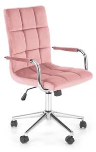Poltrona per bambini GONZO 4 VELVET rosa