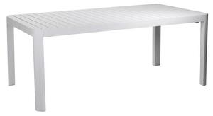 Tavolo Allungabile da Giardino 180/240x100xh75 cm in Alluminio Cleveland Bianco